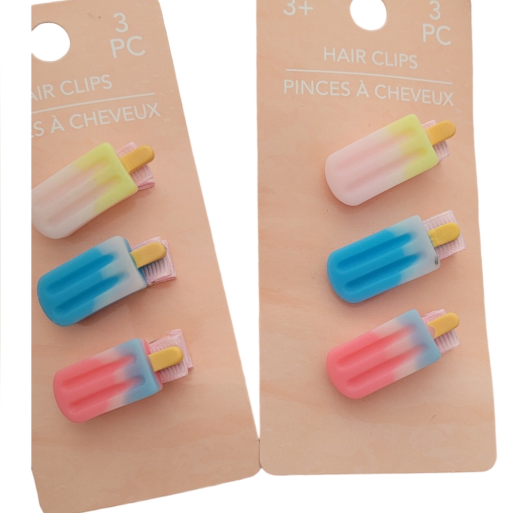 POPSICLE HAIR CLIPS
